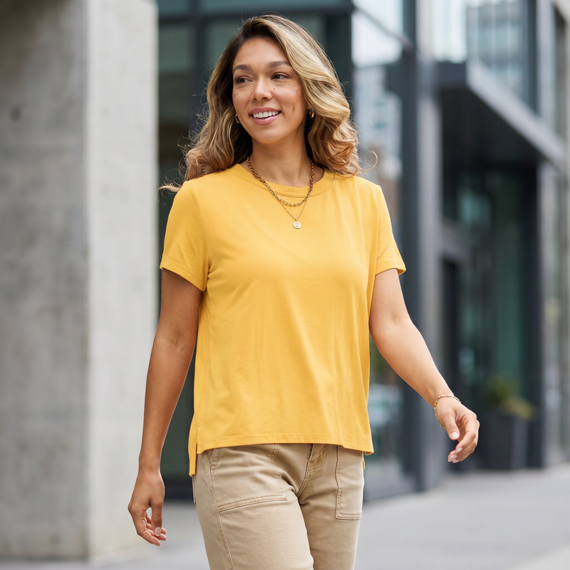 Basic Bae Bamboo Round Neck Short Sleeve T-Shirt Plus Size — lifestyle