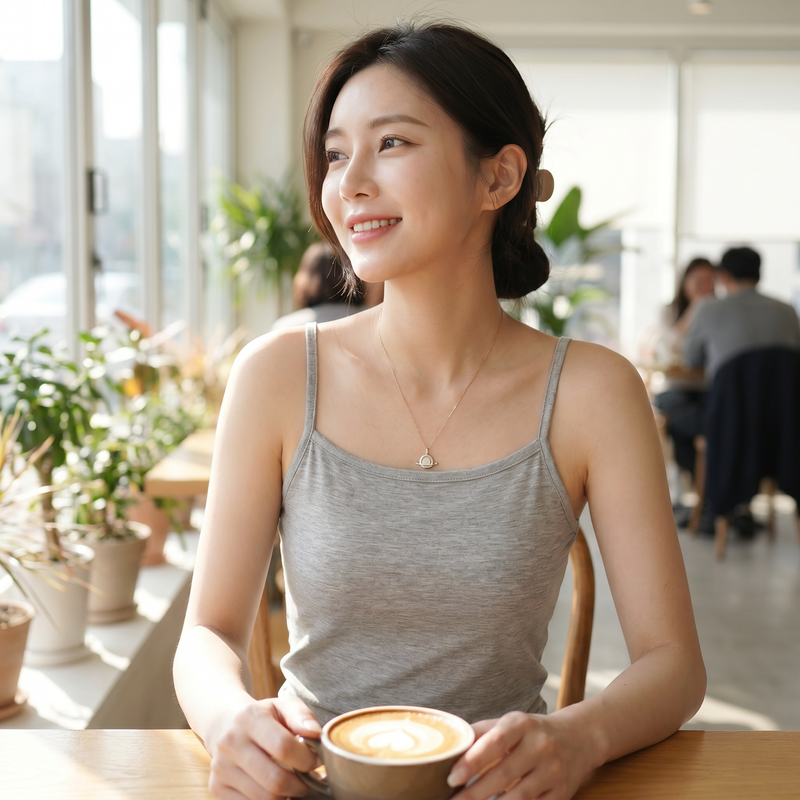 Solid Color Scoop Neck Cami — lifestyle