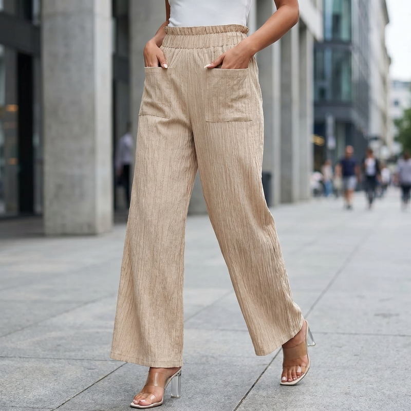 Frill Wide Leg Pants — lifestyle