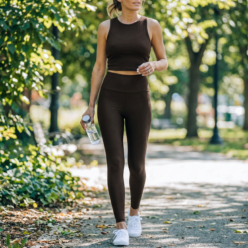 Wide Waistband Slim Fit Leggings — lifestyle