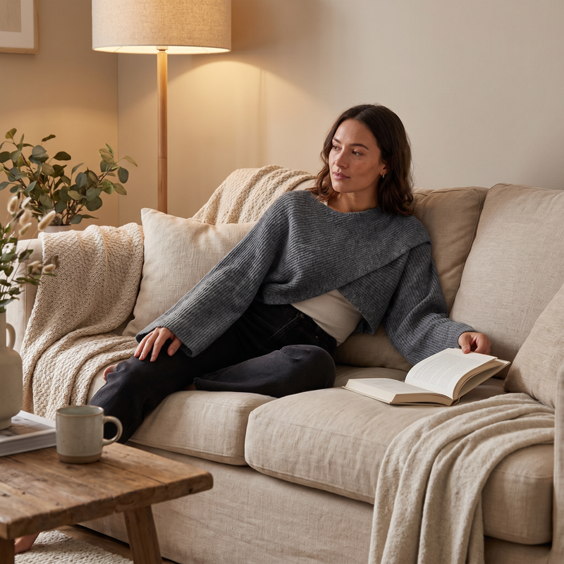 Noa Knit Sweater & Wide-Leg Set — lifestyle
