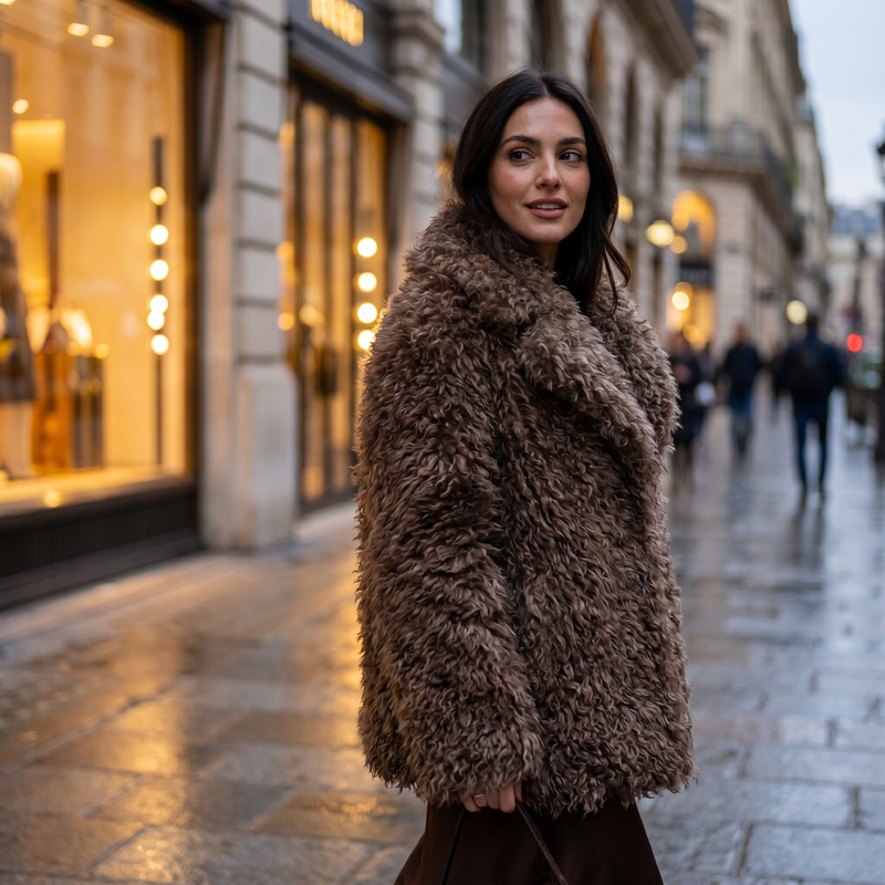 Margot Cropped Tailored Coat — lifestyle