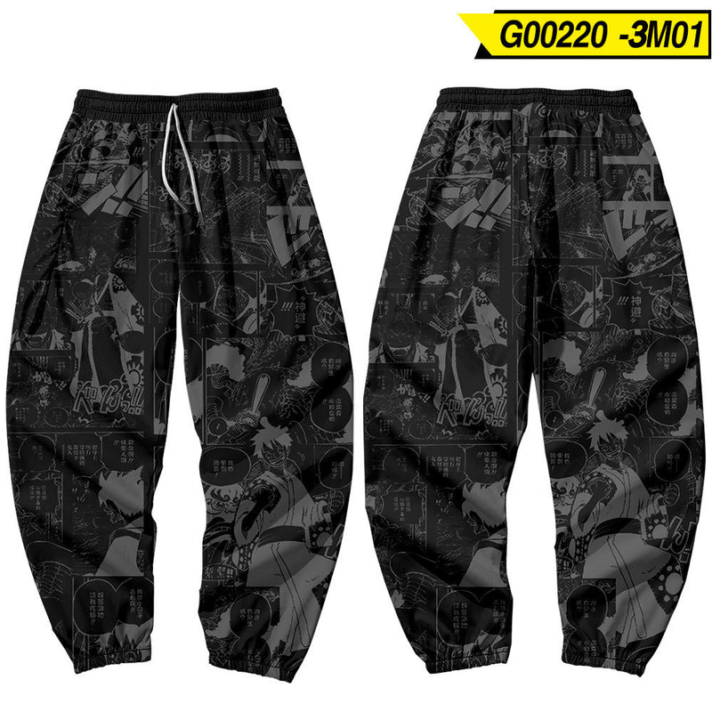 Pantalones Cargo Utilitarios con Estampado