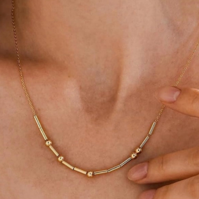 Dainty Beaded Clavicle Necklace 6