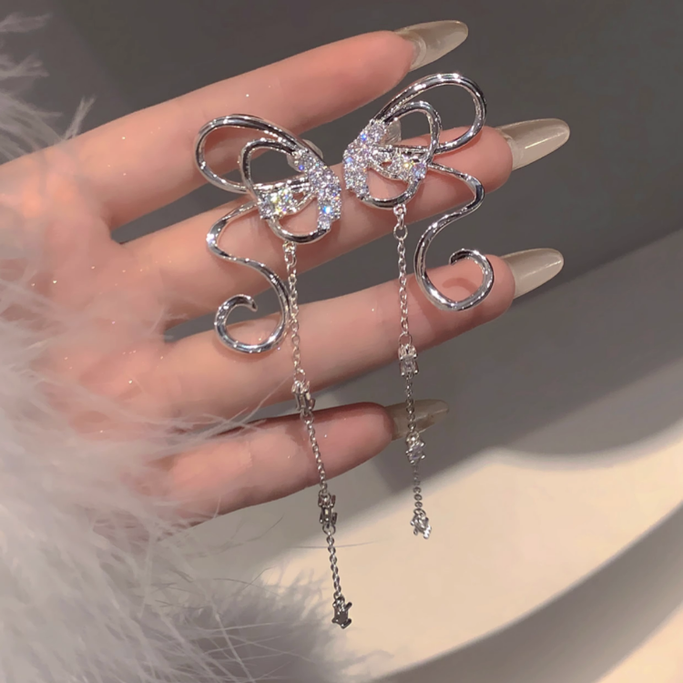 Vivienne Bow Tassel Earrings 3