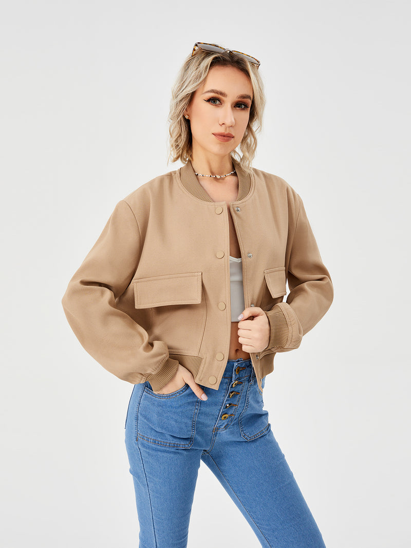Wren Khaki Bomber Jacket