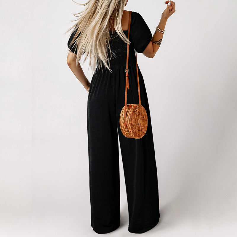 Aster Square Collar Jumpsuit