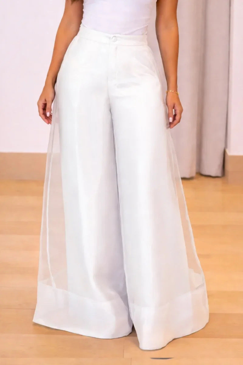 Lila Sheer Wide-Leg Trousers 4