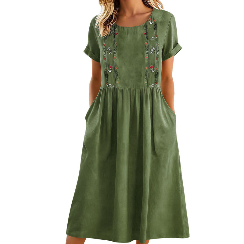 Margot Linen Pinafore Dress 6