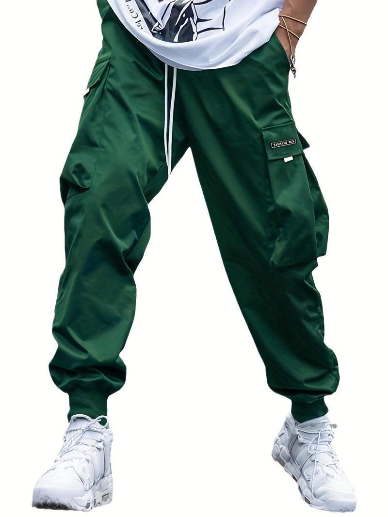 Atlas Multi-Pocket Cargo Pants — Dark Green
