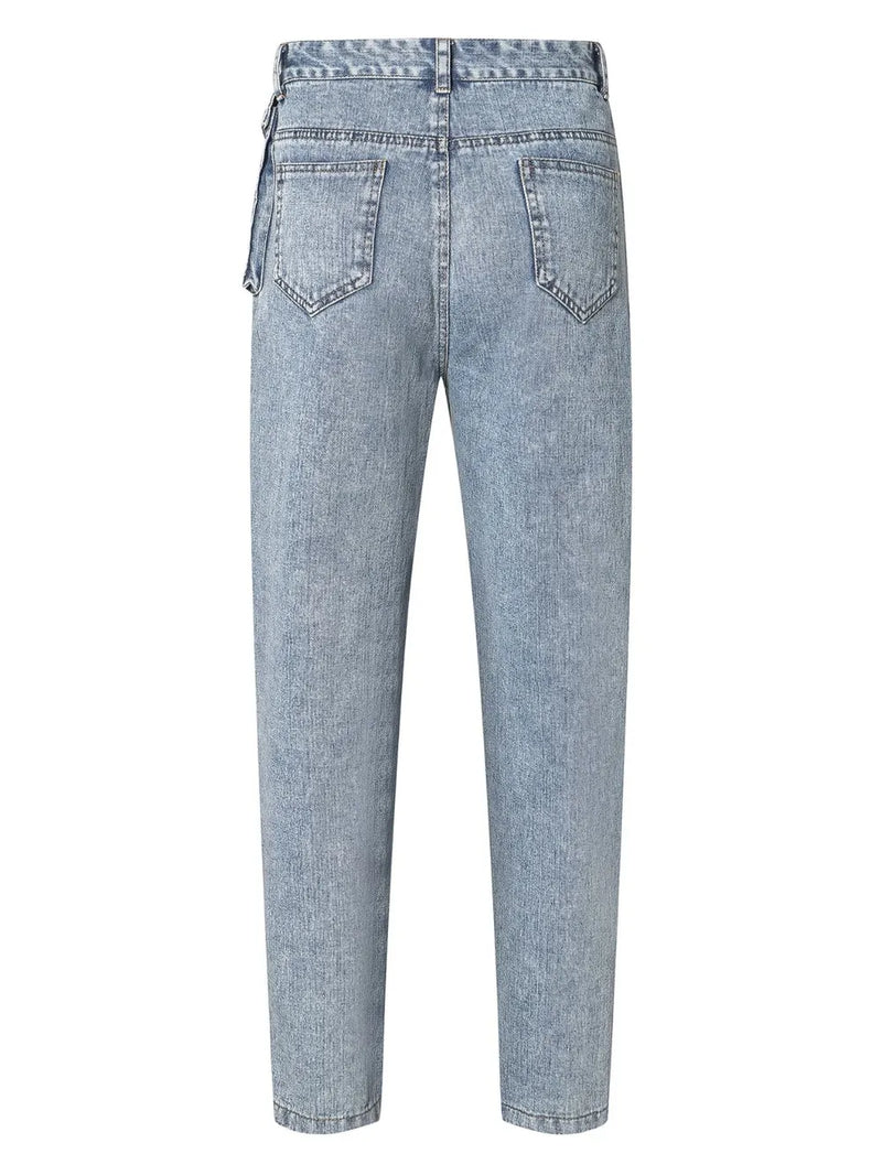 High Waist Straight Leg Jeans 8