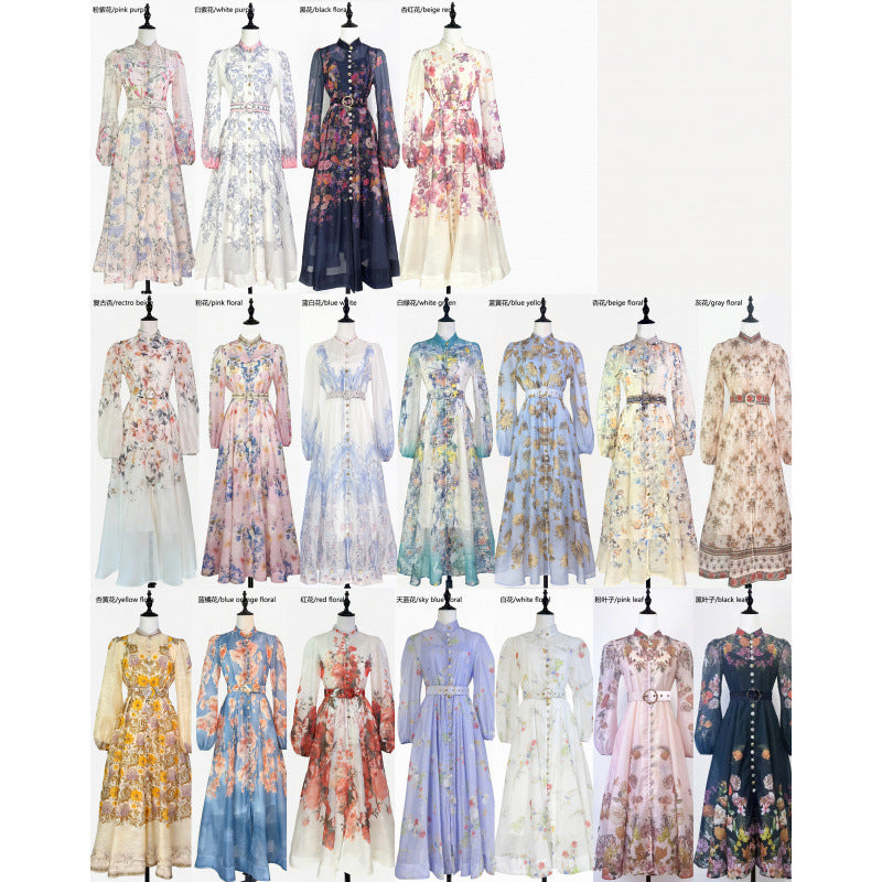 Delphine Puff-Sleeve Belted Dress 5