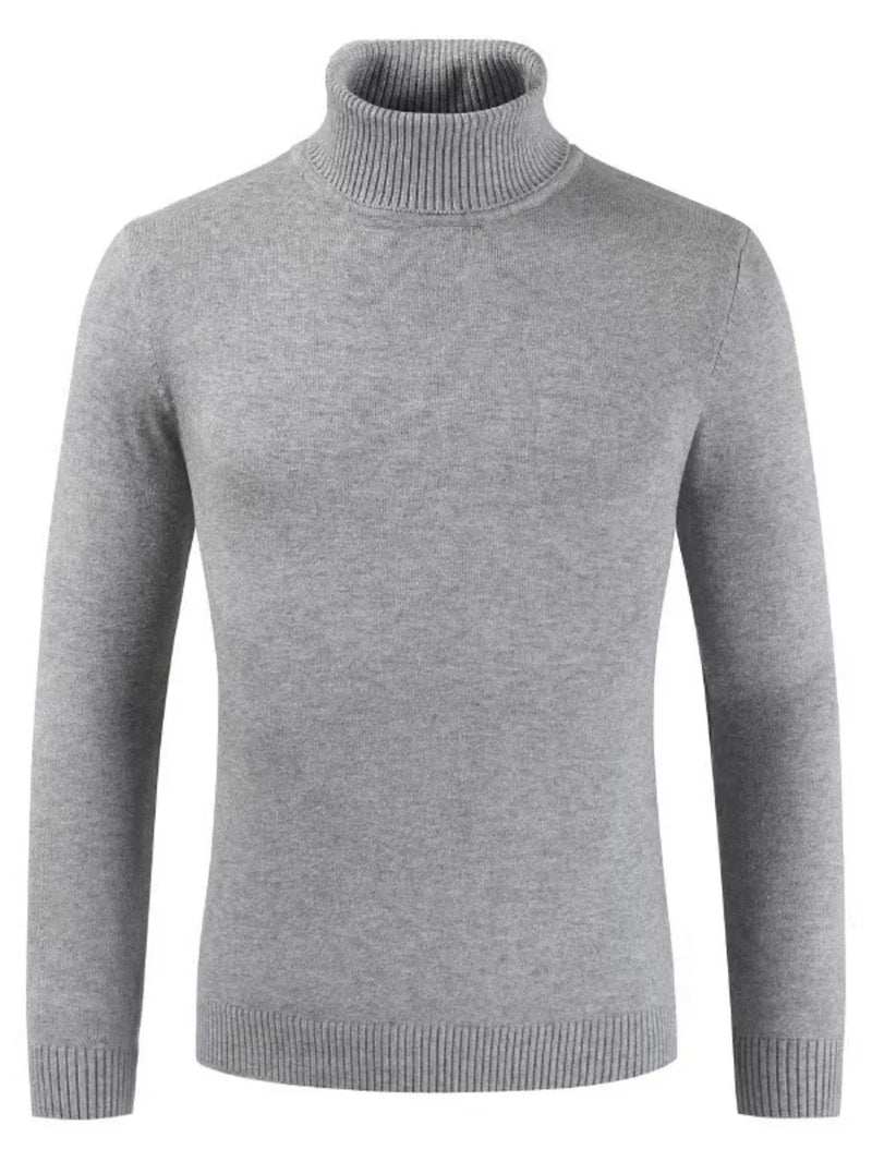 Men's Plus Size Turtleneck Long Sleeve Sweater 3
