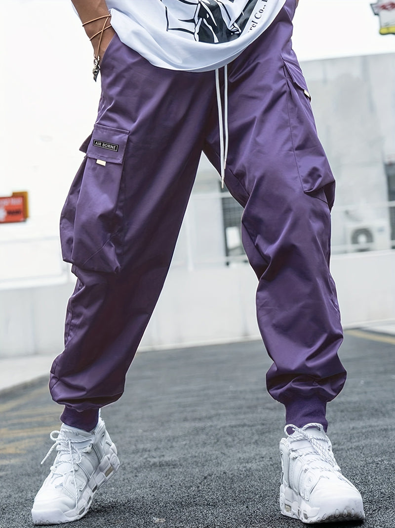 Atlas Multi-Pocket Cargo Pants — Purple