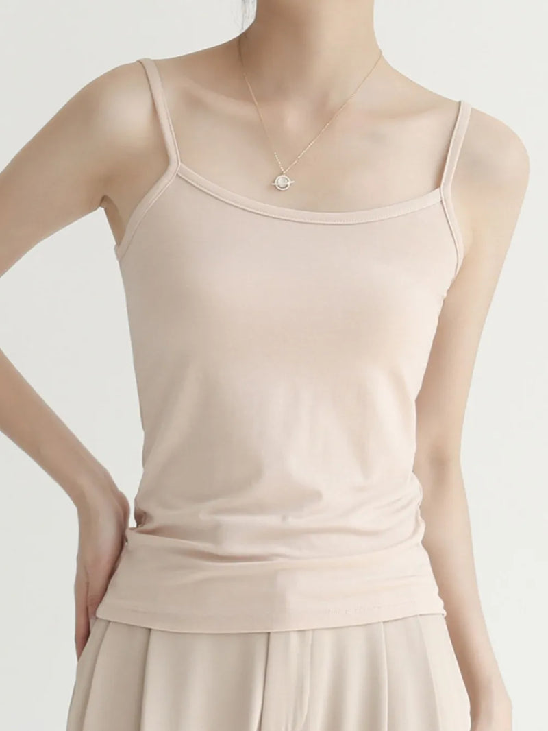 Solid Color Scoop Neck Cami | Hazel & June Skin Color