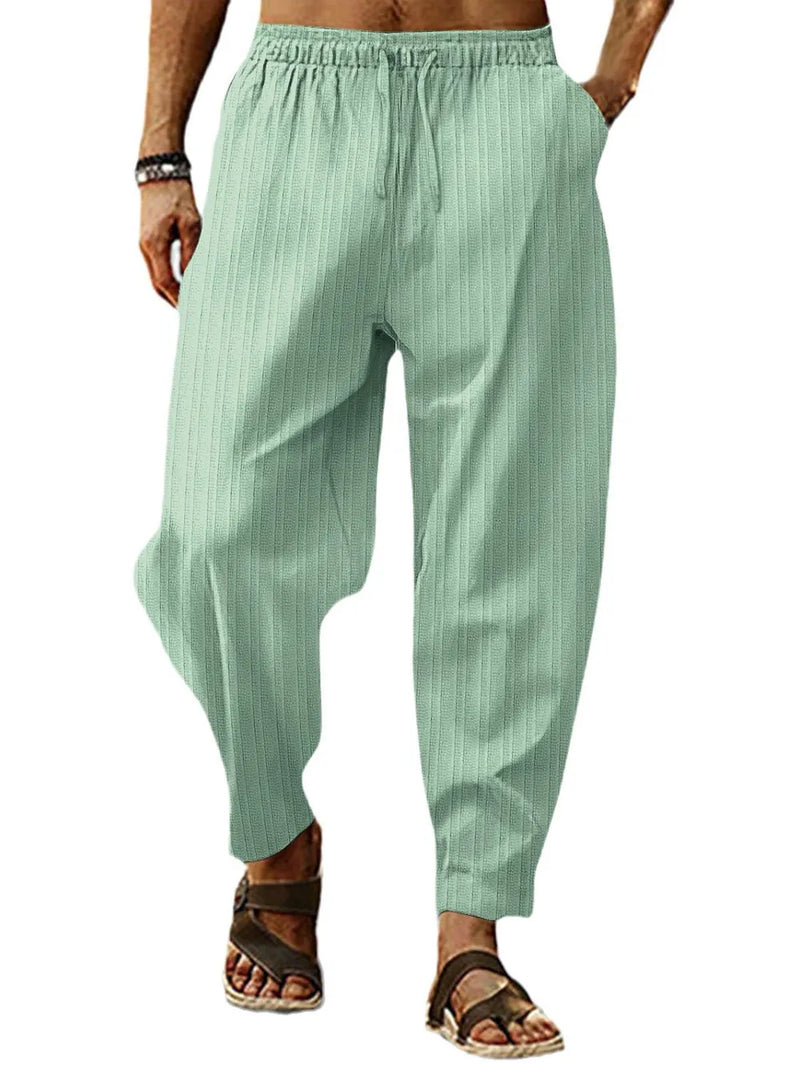 Men's Full Size Drawstring Pants with Pockets Plus Size 7