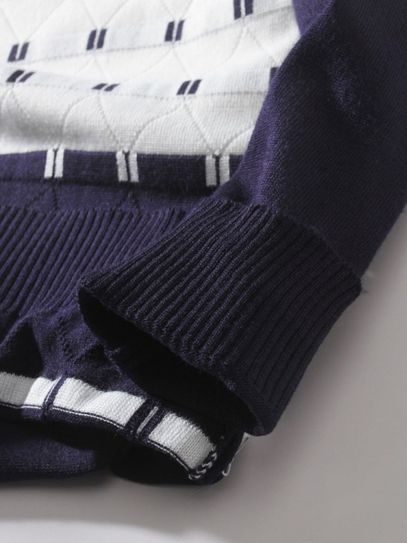 Men's V-Neck Long Sleeve Sweater 14