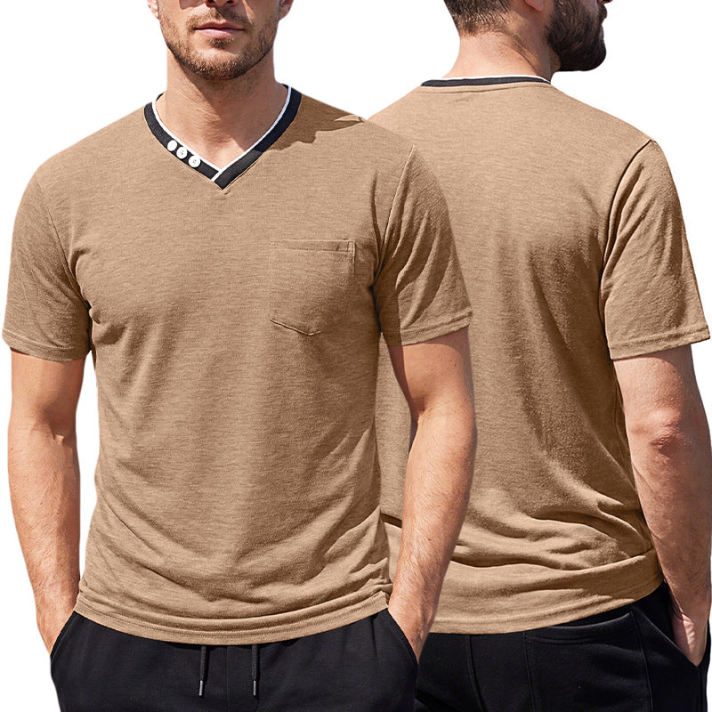 Henley V-Neck Tee 6