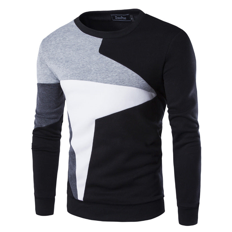 Theo Printed Knit Pullover — Black