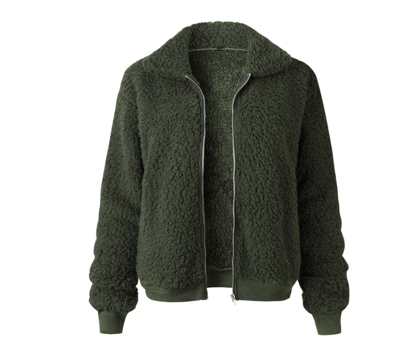 Orson Knit Jacket in Army Green