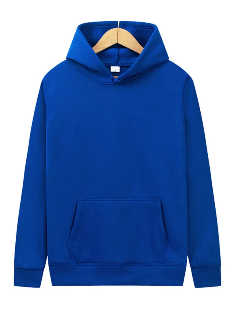 Men's Full Size Kangaroo Pocket Long Sleeve Hoodie Plus Size 1