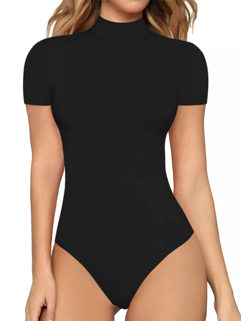 Mock Neck Short Sleeve Bodysuit 2