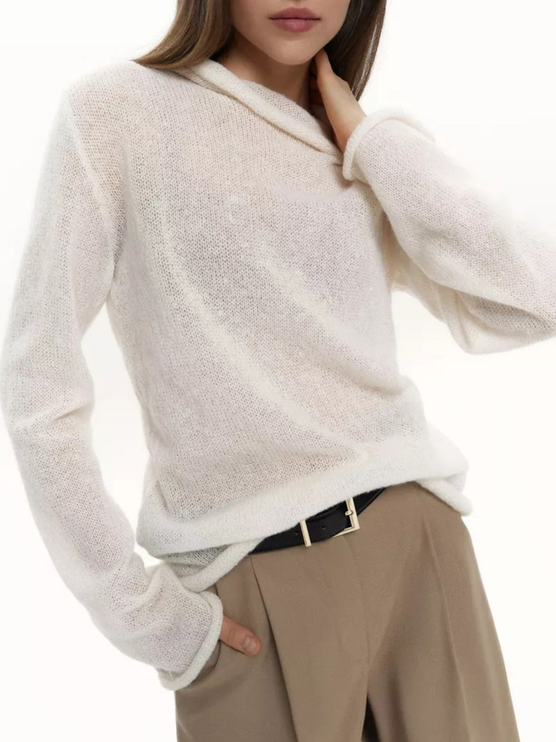 Mock Neck Long Sleeve Sweater 1