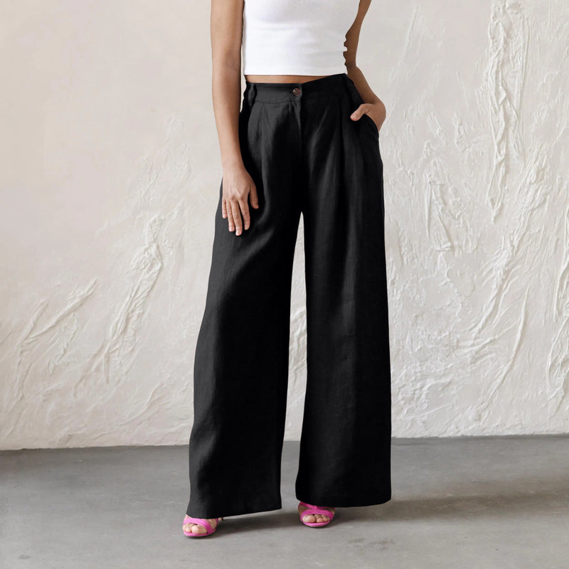 Maren High-Waist Wide-Leg Trousers 4