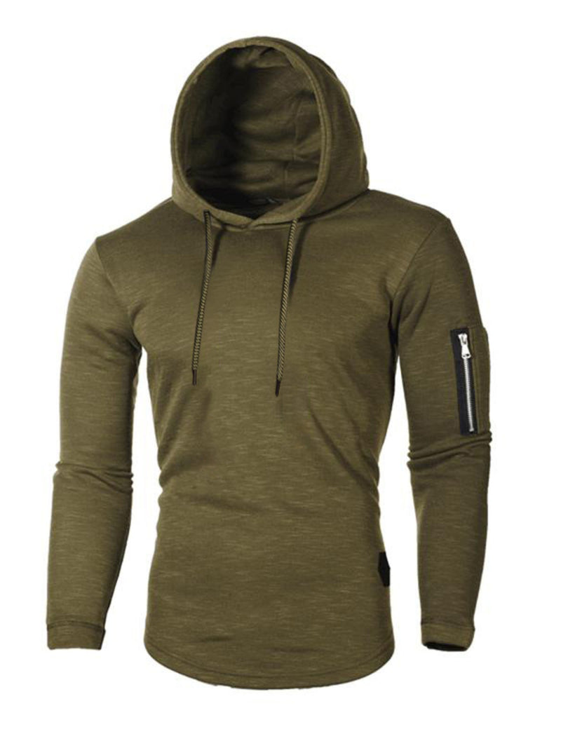 Men's Plus Size Casual Slim Fit Long Sleeve Hoodie 2