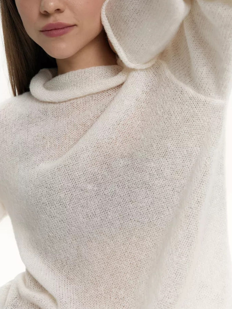 Mock Neck Long Sleeve Sweater 2