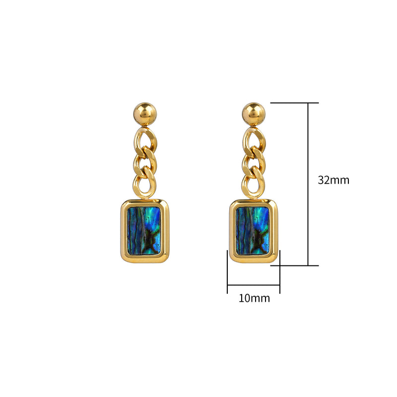 Marea Abalone Shell Drop Earrings