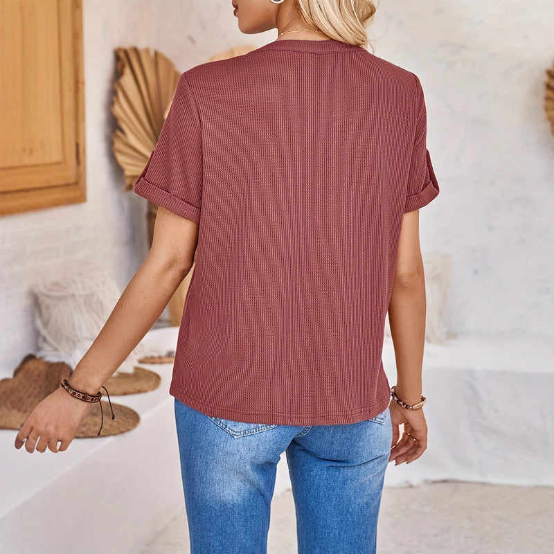 Maren Notch V-Neck Pullover