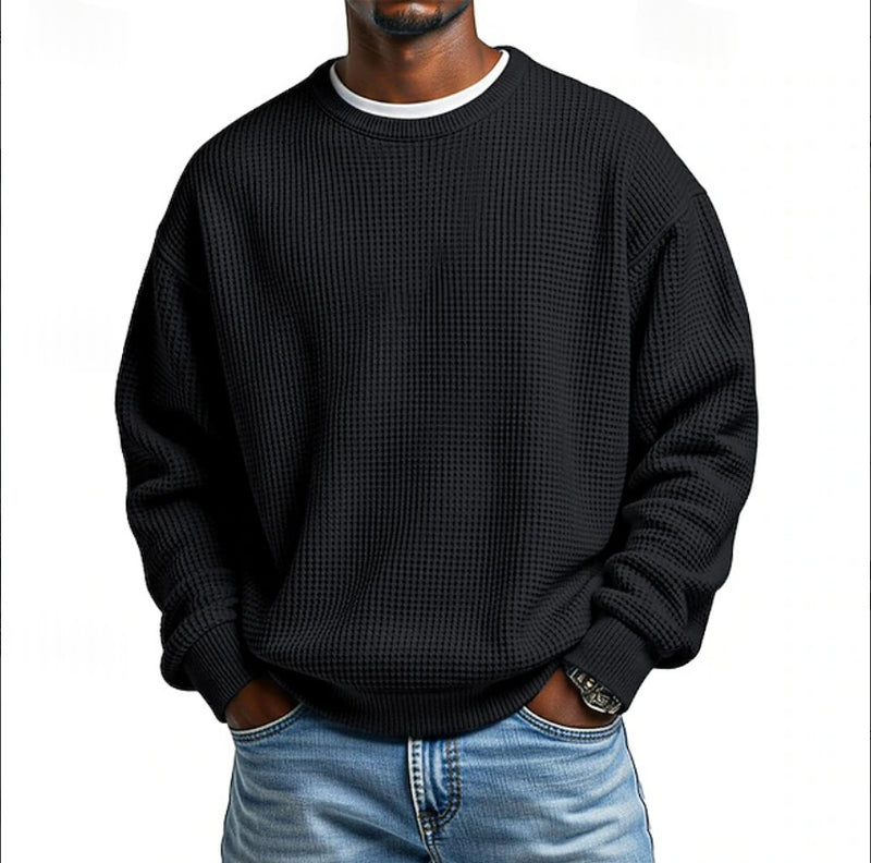 Sudadera de Cuello Redondo Relajada