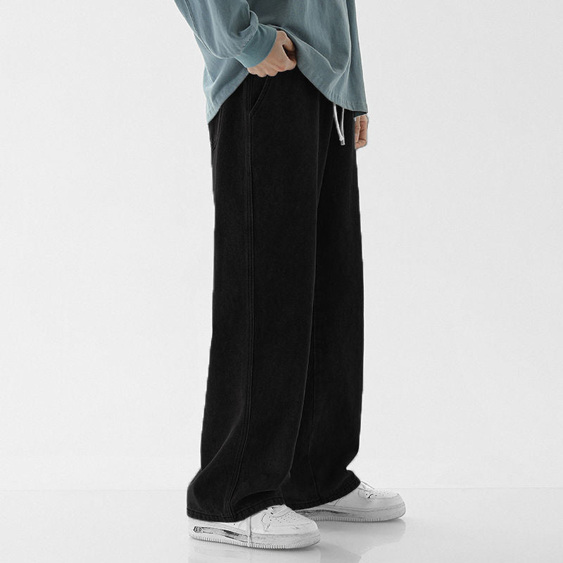 Jude Loose Straight Jeans — Black