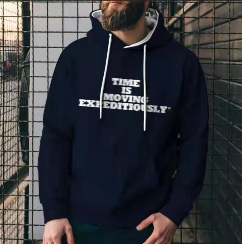Finn Solid Hoodie — Navy Blue-XXS