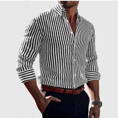 Arden Stripe Lapel Shirt — ML251711443