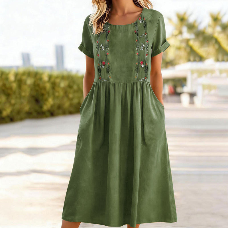 Margot Linen Pinafore Dress 4