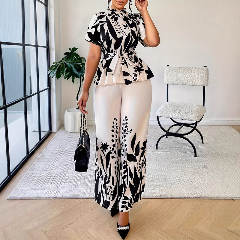 Camille Cinched-Waist Two-Piece Set 2