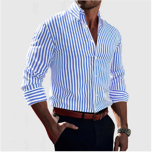 Arden Stripe Lapel Shirt — CX1688XC617