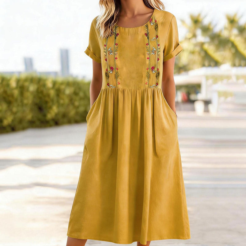 Margot Linen Pinafore Dress 3