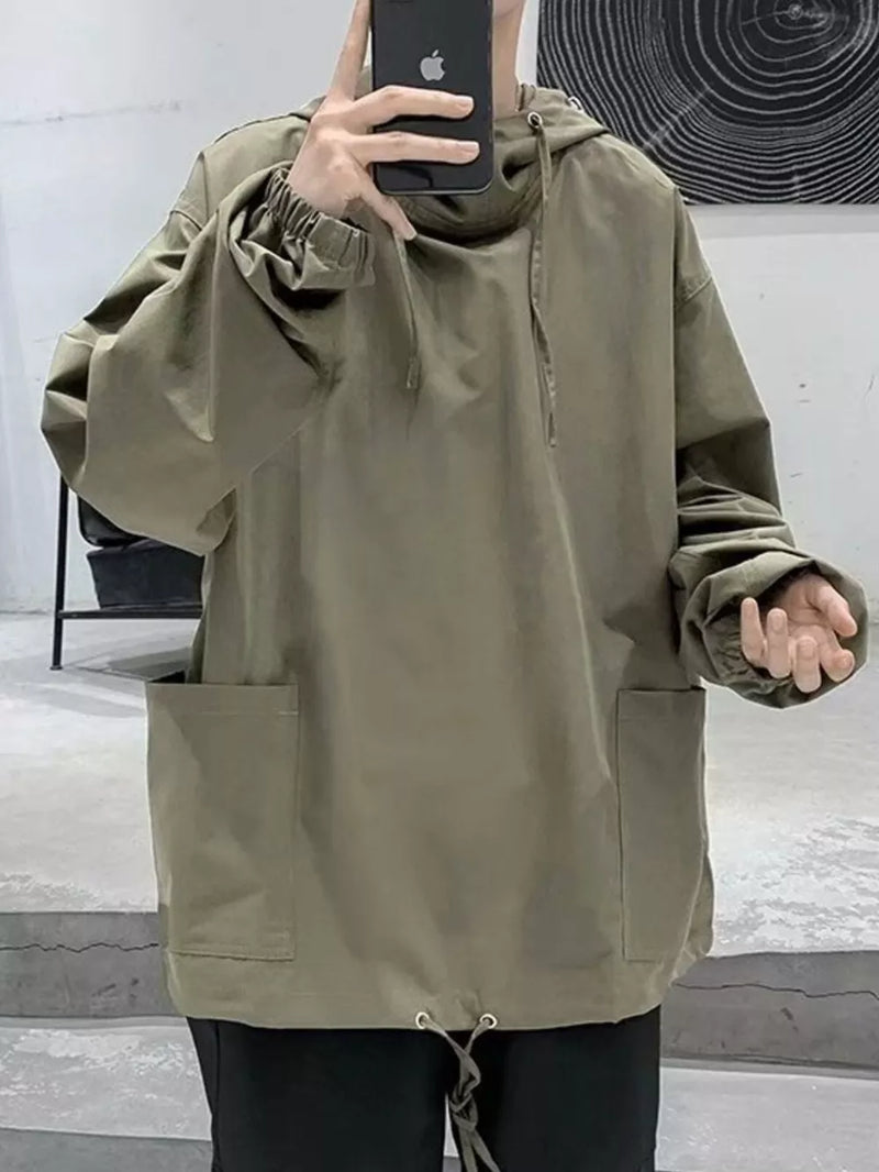 Men's Loose Fit Drawstring Hoodie 4