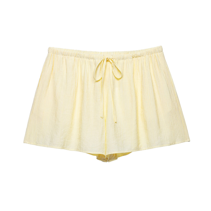 Wrinkle Effect Kimono Coat Shorts Suit 5