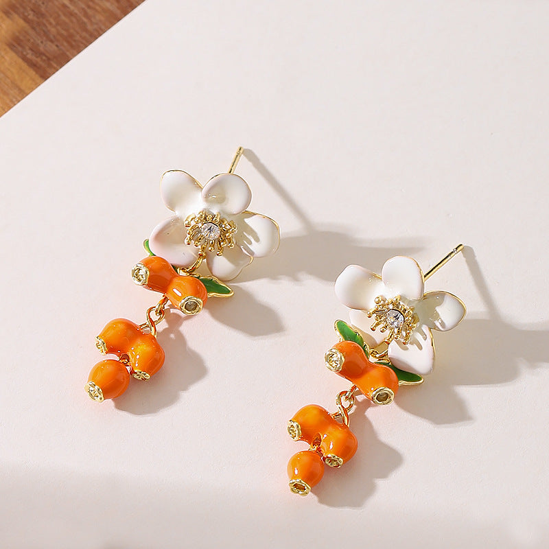 Élodie Enamel Bloom Earrings 6