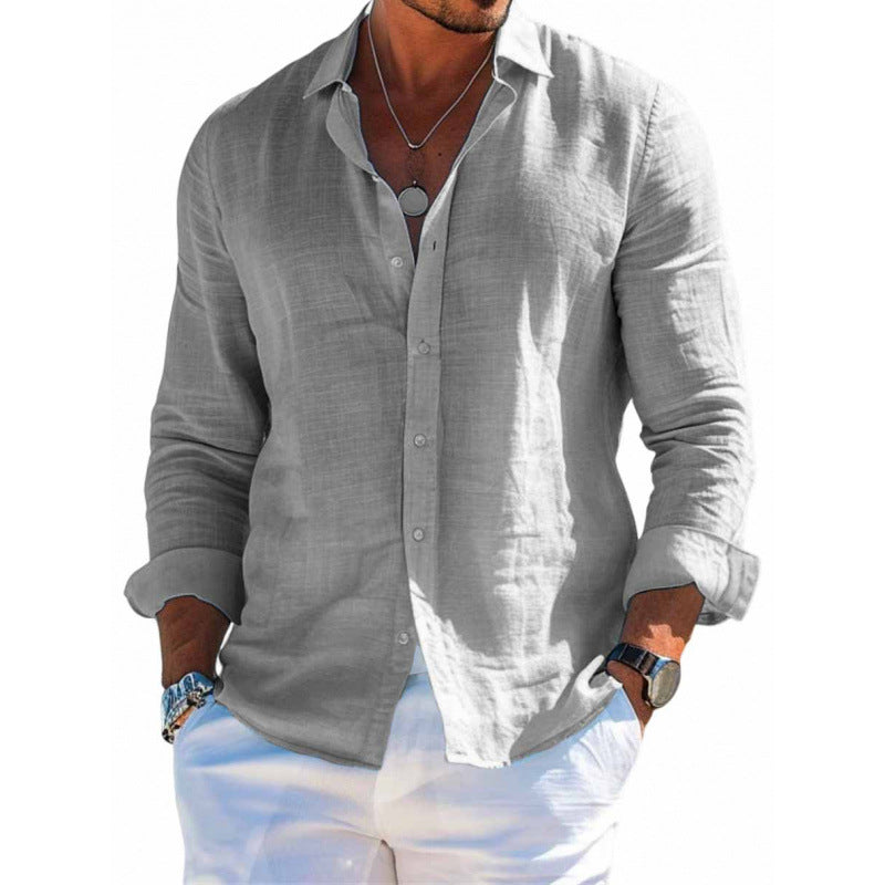 Mason Loose Long-Sleeve Shirt in As Shown