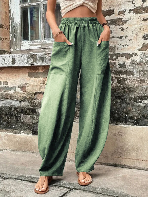 Isla Harem Beach Pants — Light green
