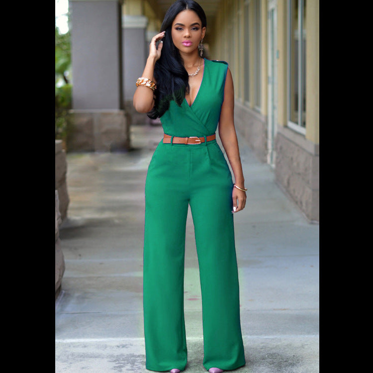Jude Jumpsuits Siamese Jumpsuit in Green