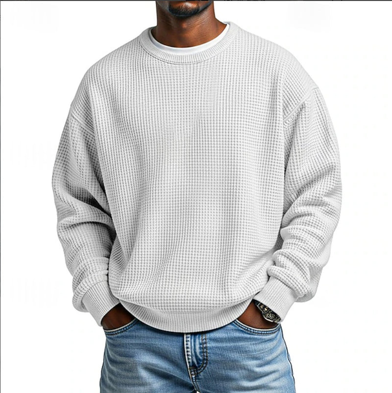 Sudadera de Cuello Redondo Relajada