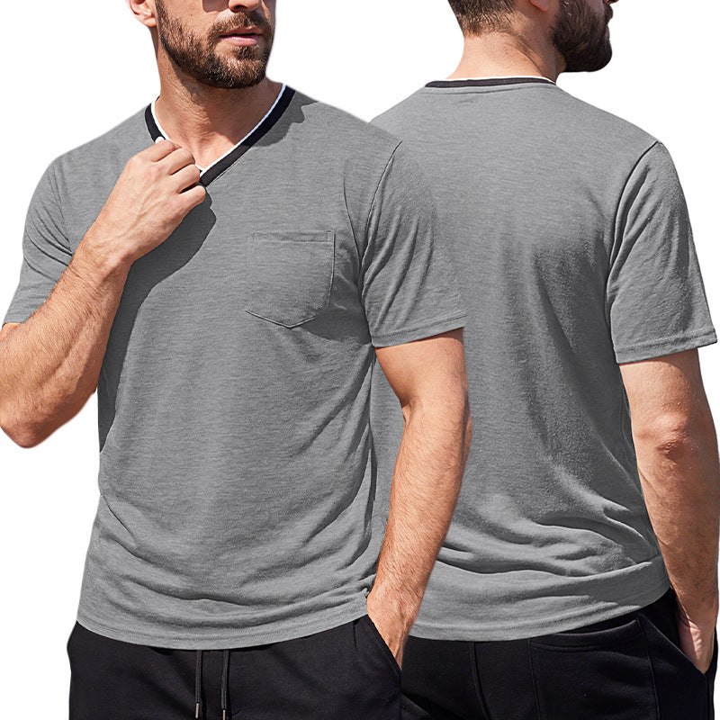 Henley V-Neck Tee 4