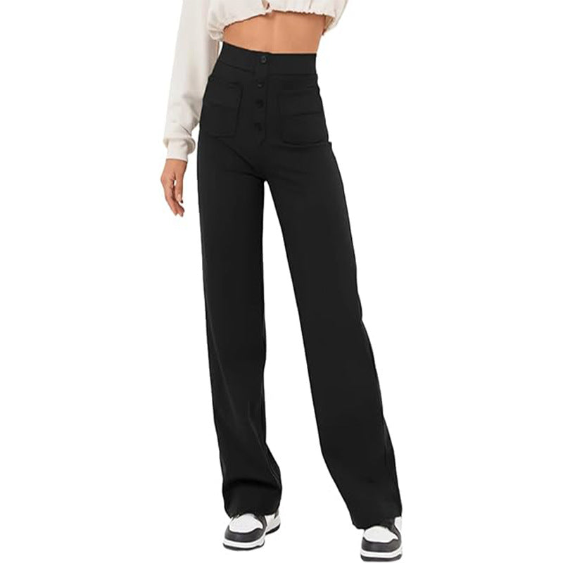 Zadie Relaxed Pants in Black