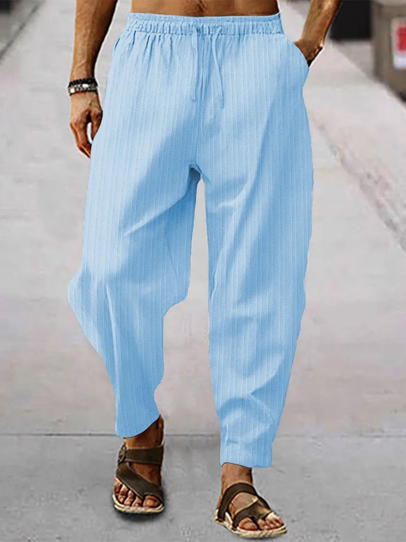 Men's Full Size Drawstring Pants with Pockets Plus Size 5